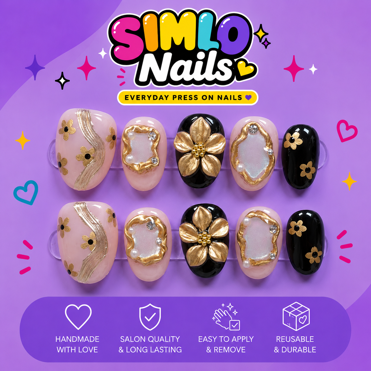 Short Oval Press On Nails