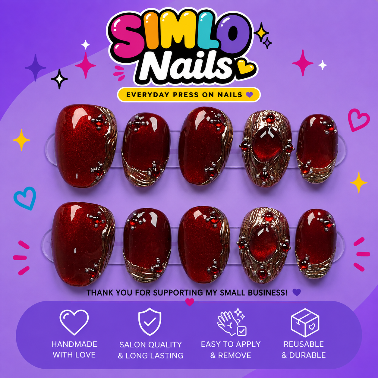 Short Oval Press On Nails