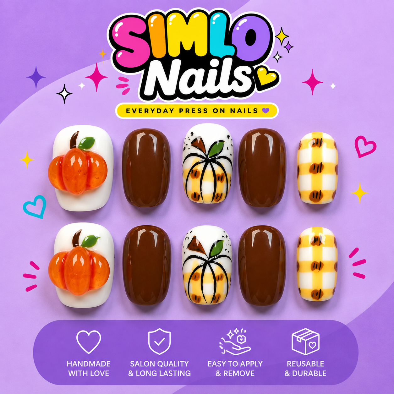 Extra Short Square Press On Nails