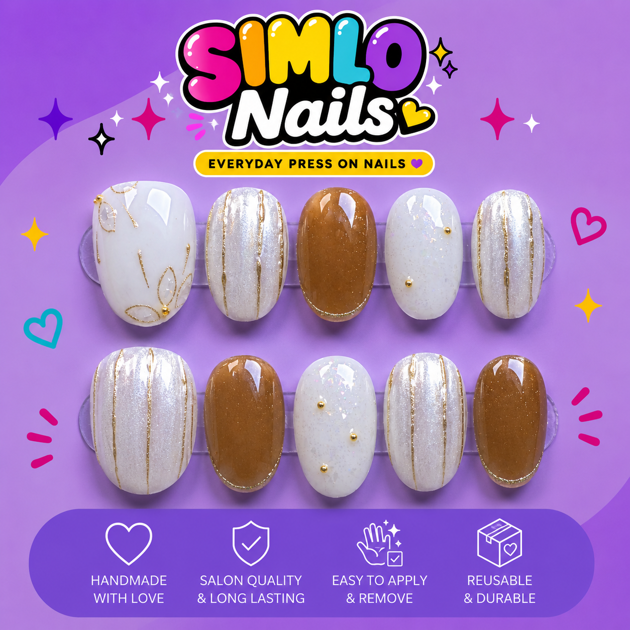Short Oval Press On Nails