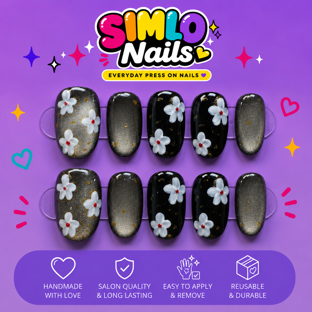 Short Oval Press On Nails