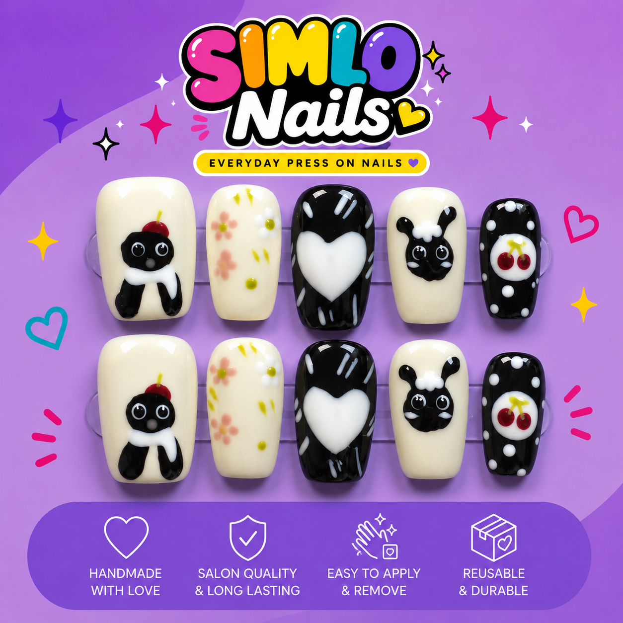 Short Square Press On Nails