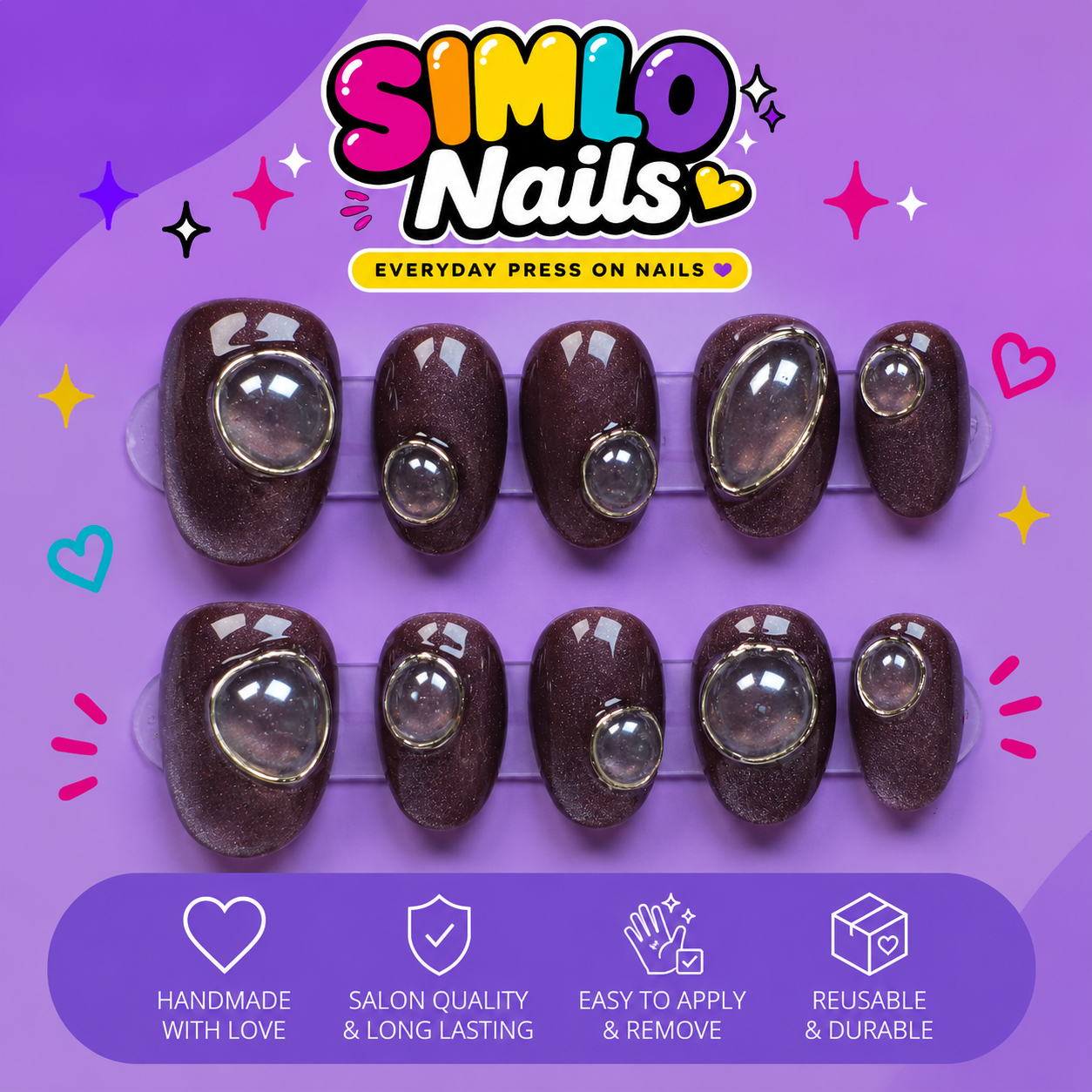 Short Oval Press On Nails