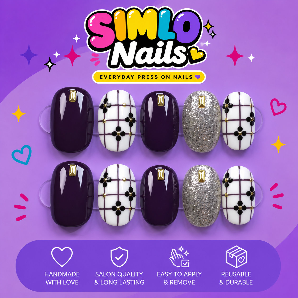 Short Oval Press On Nails