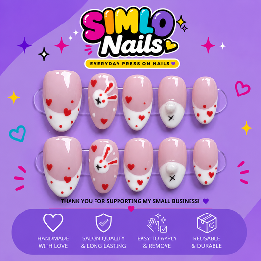 Short Almond Press On Nails